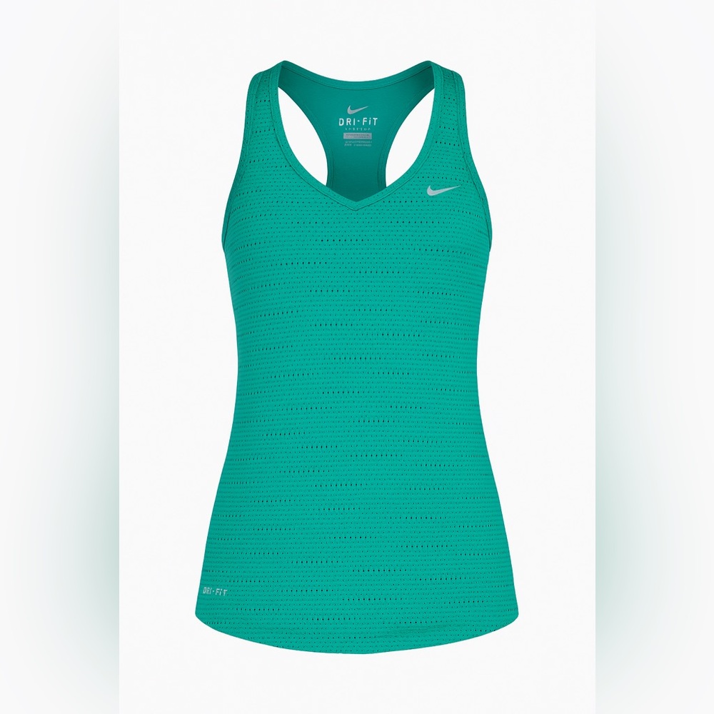 Nike Dri-FIT Running Tank Top Women’s XS Teal Green Racerback